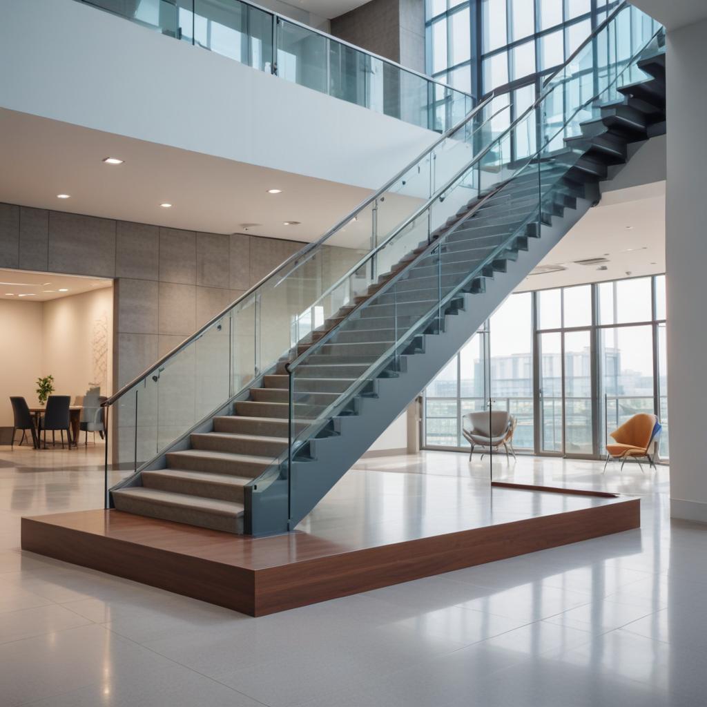 Лестницы для офисов: типы конструкций, требования по безопасности и ориентировочные цены