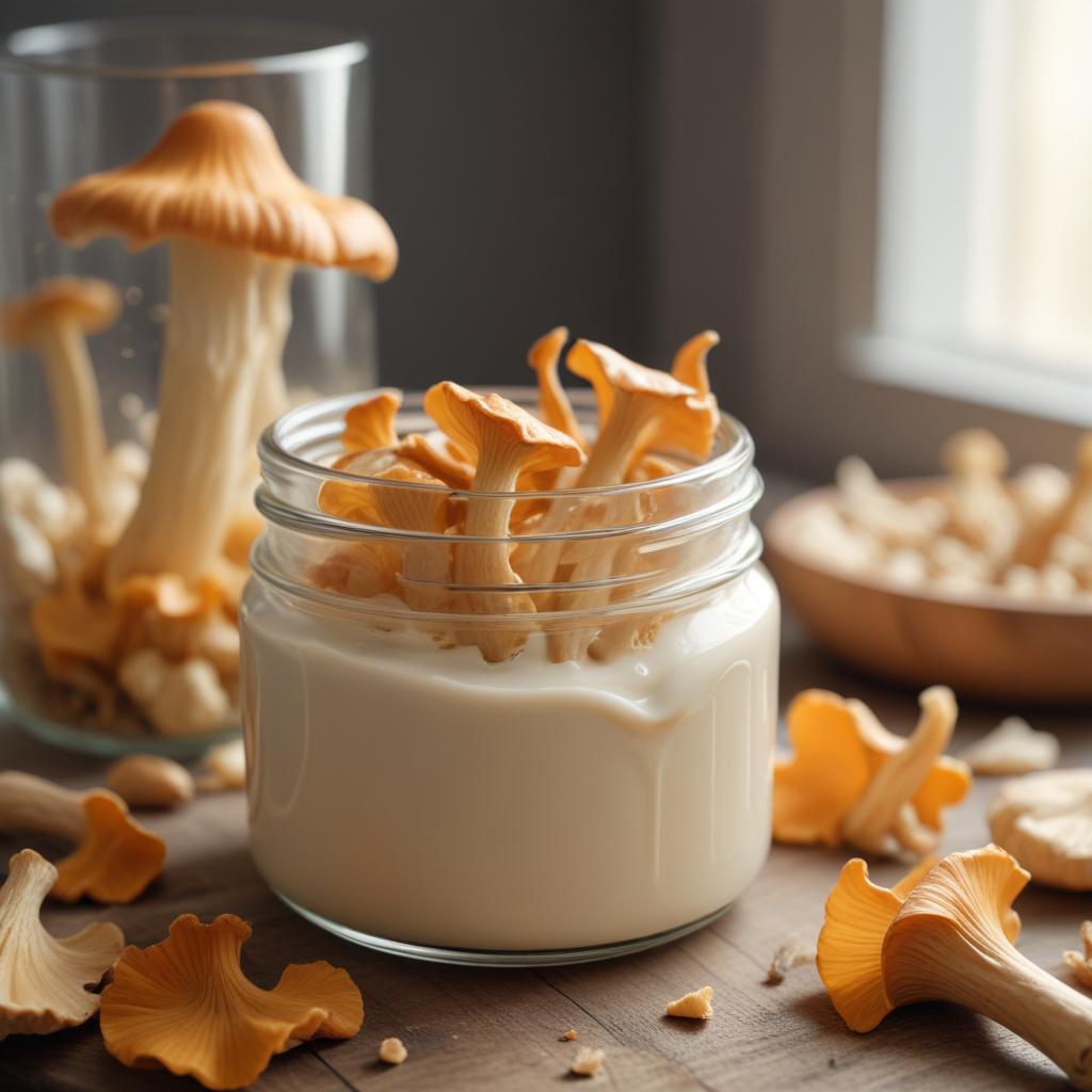 Крем из лисичек Cantharellus cibarius в центре фунготерапии